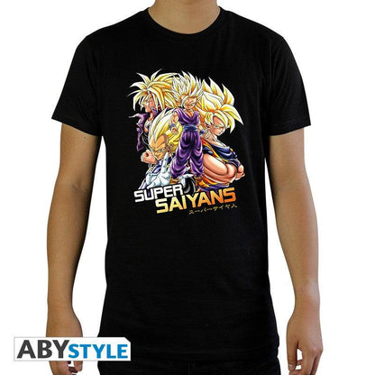 DRAGON BALL - Tshirt "DBZ/ Saiyans" - L - ToyRift