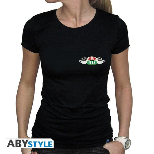 FRIENDS - Tshirt "Central Perk" woman SS black -S - ToyRift