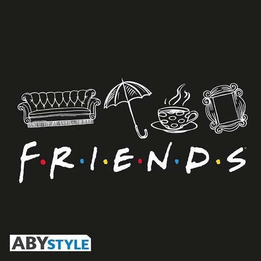 FRIENDS - Tshirt "Friends" man SS black -XL - ToyRift