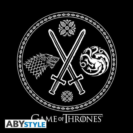 GAME OF THRONES - Tshirt "Throne War" man SS black & grey - premium* - ToyRift