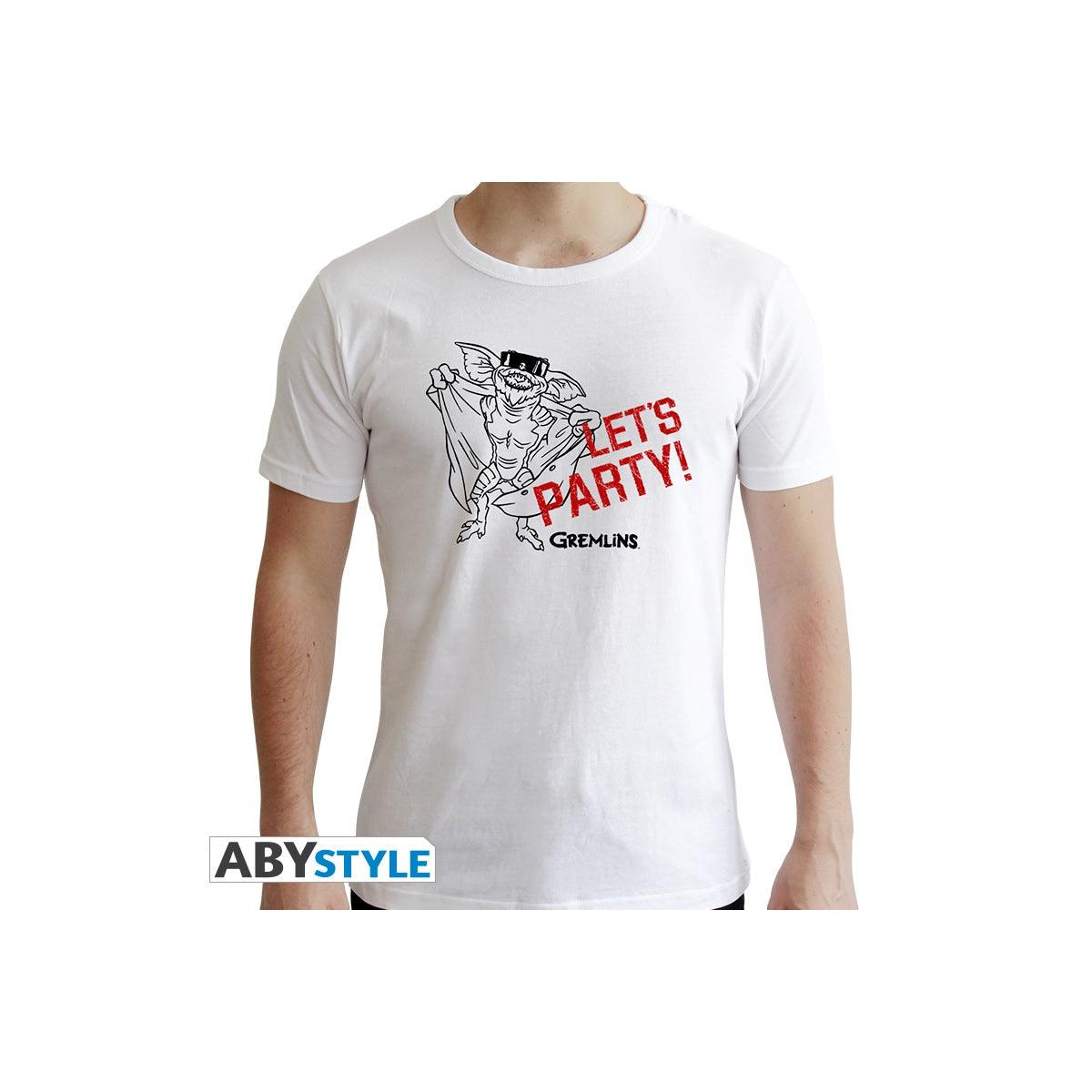 GREMLINS - T "Let's Party" man SS white - ToyRift