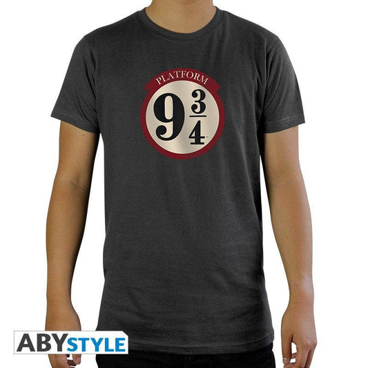 HARRY POTTER - Tshirt "9 3/4" man SS dark grey - basic* - ToyRift