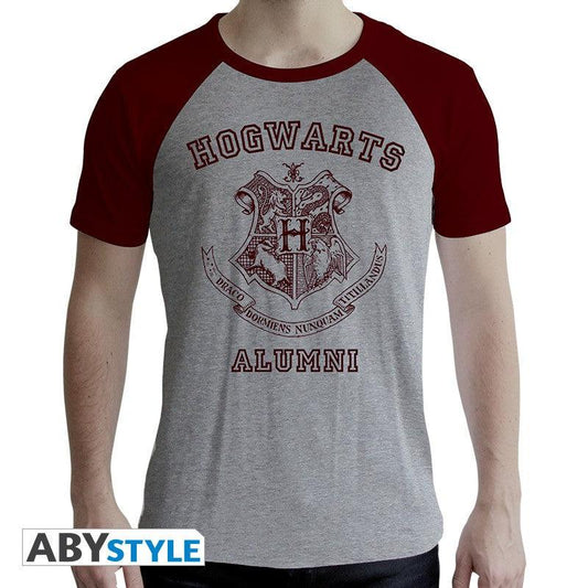 HARRY POTTER - Tshirt "Alumni" man SS grey & red - M - ToyRift