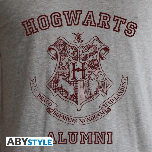 HARRY POTTER - Tshirt "Alumni" man SS grey & red - M - ToyRift