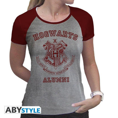 HARRY POTTER - Tshirt "Alumni" woman SS grey & red - M - ToyRift