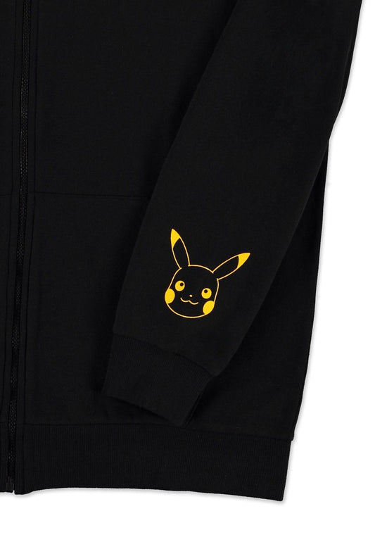 Pokemon Zipper Hoodie Sweater Pikachu Electrifying Line-art - ToyRift