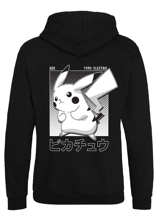 Pokemon Hooded Sweater Halftone Pikachu - ToyRift